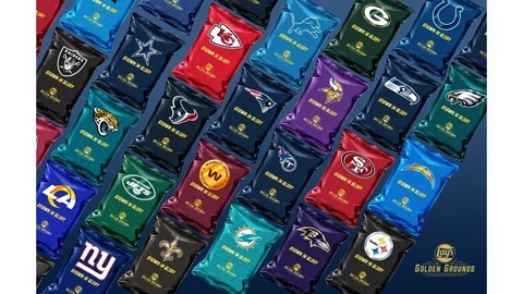 Lays Golden Grounds NFL Bag Chips Brand New LE 200 Per Team Football Cover
