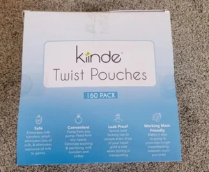 Kiinde Breast Milk Storage Twist Pouch 160 pack. Unopened.  - Picture 1 of 4