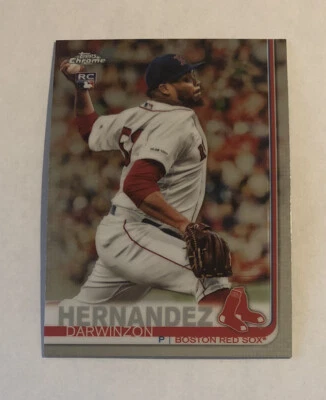 Darwinzon Hernandez 2019 Topps Chrome Update Rookie Card #30 Boston Red Sox RC - Image 1 of 2