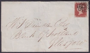1844 1d Red Plate 36 OJ Fine STIRLING Maltese Cross to Glasgow VFU Cat. £500.00 - Picture 1 of 2