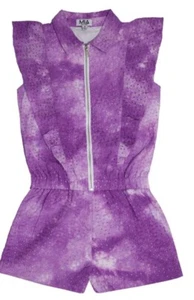MIA New York $90 Purple Cotton Girl’s Romper Size Large - Picture 1 of 6