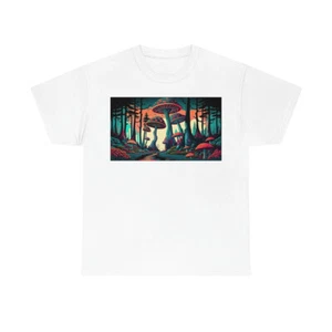 Shrooms Unisex schweres Baumwoll-T-Shirt - Bild 1 von 8
