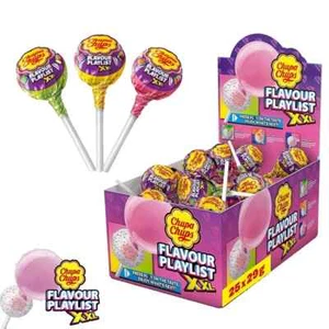 Chupa Chups Flavour Playlist XXL Lollipops Bubblegum Centre 25 x 29g - Full Box - Picture 1 of 2