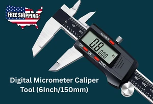 Stainless Steel Digital Caliper, 6"/150mm Measuring Tool - Picture 1 of 6