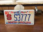 2004 North Carolina State University license plate