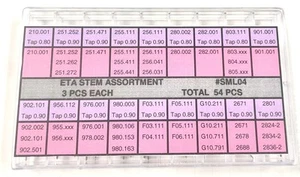 ETA Stem Assortment Total 54 Pcs For Different ETA Calibers New - Picture 1 of 2