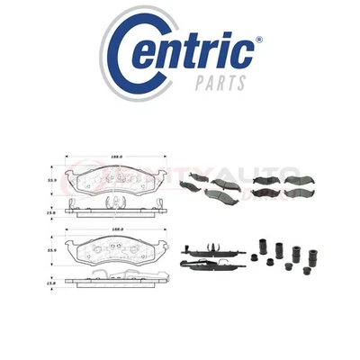 Centric Posi Quiet Ceramic Brake Pads w Shims for 1993-2002 Nissan Quest xo Foto 1 de 4