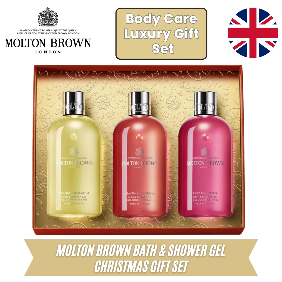 Molton Brown Floral & Spicy Bath & Shower Gel Body Care Collection Gift Set