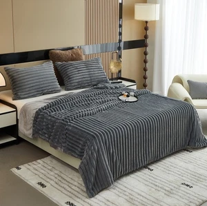 Manta de piel sintética mullida felpa cálida silla sofá manta regalo - Imagen 1 de 36