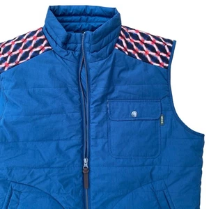 Howler Brothers Quilted Insulated Vest M Navy Blue Southwest Western Primaloft - Bild 1 von 8