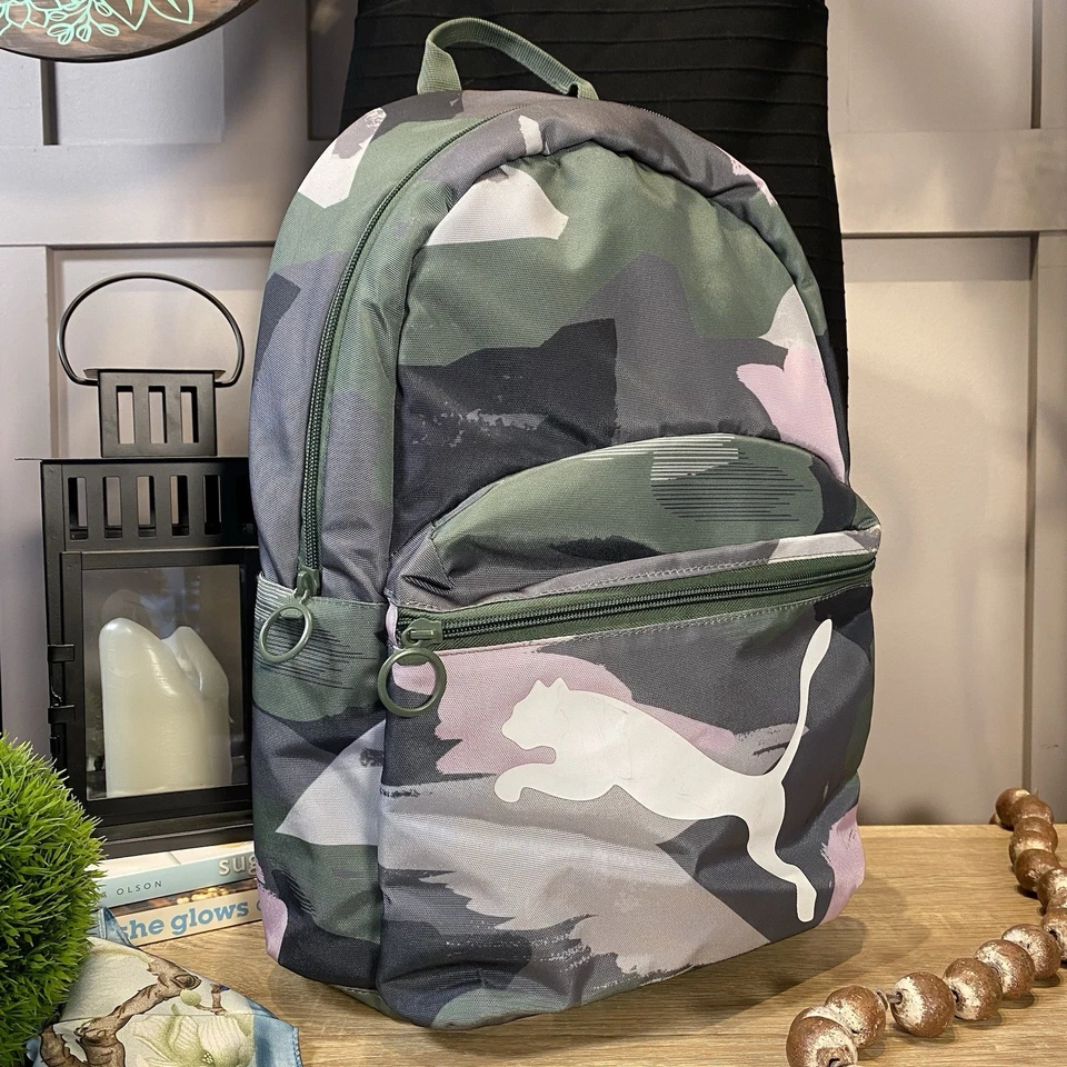 Mochila Puma púrpura/negro/gris camuflaje 18,5 pulgadas Foto 1 de 4