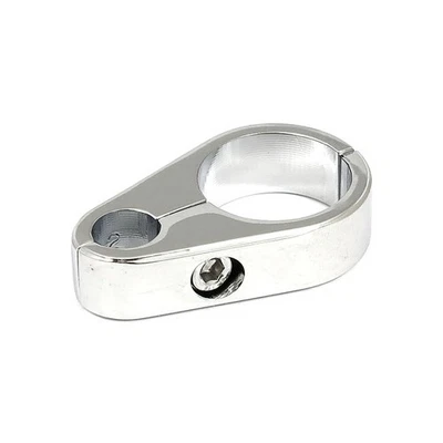 1-1/4 inch (32mm) Clutch/Throttle Cable Clamp Holder for Motorcycles, Chrome - Image 1 of 4