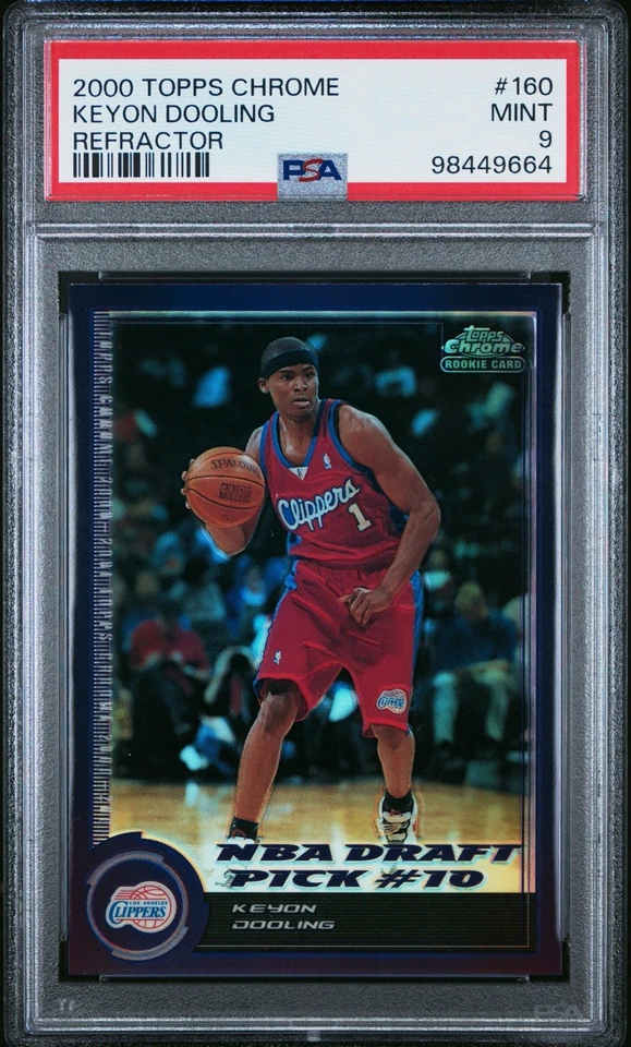 2000 Topps Chrome #160 KEYON DOOLING Refractor #032/199 Rookie RC Mint PSA 9 🔥 - Image 1 of 3