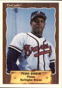 Pedro Borbon Jr. 1990 ProCards #2340 RC Burlington Braves *AutographDen* - Picture 1 of 2
