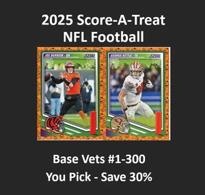 2025 Score A Treat Football Cards Complete Your Set PYC Orange Base #1-300 - Picture 1 of 1