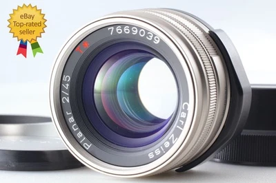 [ MINT w/ Hood ] Contax Planar Carl Zeiss T* 45mm F2 G Lens for G1 G2 From JAPAN - Image 1 of 4