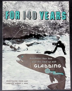1956 Gladding Fishing Lines Catalog Illustrated Price List - Picture 1 of 8