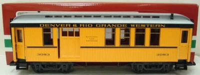 LGB 3083 G Scale Denver & Rio Grande Western Combination Car EX/Box - Image 1 of 4