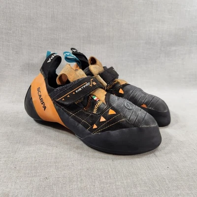 Zapatos de escalada en roca Scarpa Instinct VS negros y amarillos para hombre talla 10 correas Foto 1 de 4