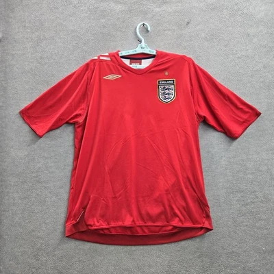 England Men Jersey XL Red Umbro Away 2006-2008 Soccer Football - Image 1 of 4
