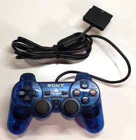 Sony PlayStation 2 [SCPH-10010] PS2 Ocean Blue Clear OEM Authentic Controller