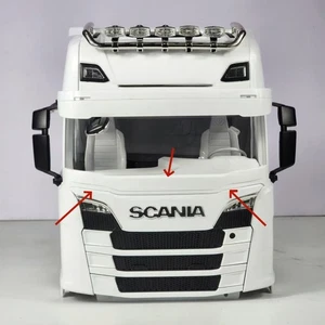 Windschutzscheibe Schützen Schutz für Tamiya 1/14 RC Lkw Traktor Scania 770s DIY - Bild 1 von 8