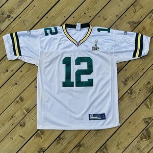 Green Bay Packers Aaron Rodgers #12 Reebok NFL Super Bowl XLV Jersey Men’s Sz 52 - Picture 1 of 21