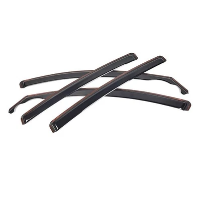 Protectores de lluvia en canal para Honda HR-V 2016-2022 2021 viseras de ventana negro brillante Foto 1 de 4