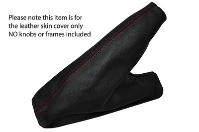 RED STITCHING E BRAKE BOOT LEATHER SKIN COVER FITS LINCOLN LS 2000-2002 - Image 1 of 3