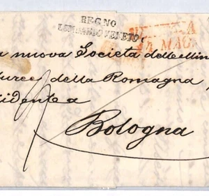 ITALY Cover Venice Bologna Entire Letter EL 1850{samwells-covers}YQ72 - Picture 1 of 14