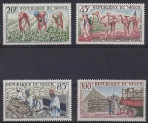 Niger postfris 1963 MNH 53-56 - Noten teelt - Bild 1 von 1