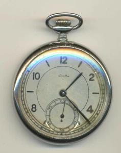 Antique Pre-WWII RUSSIAN SOVIET MECHANICAL Running POCKET WATCH - Picture 1 of 2