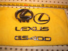 Lexus 99 GS400 sedan Front G Rear deck lid CHROME plastic OEM 4 Emblems,NOT GOLD