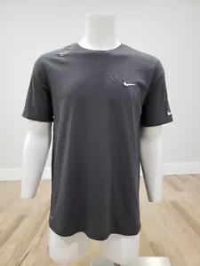 Nike Dri-FIT Men's Logo Short Sleeve Tee BQ5231-060 Gray Size XL - Picture 1 of 10