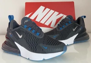 Nike Air Max 270 SIZE 5 UK, 38 EUR GS Trainers Black Metallic Silver FV0363 001 - Picture 1 of 17