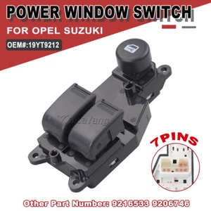 Replacement Left Front Power Window Switch Fit For 1998-2006 Suzuki Wagon R - Picture 1 of 9
