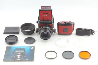 RED Leather! 【 N Mint+++ w/Hood 】 Mamiya RB67 Pro S Sekor C 90mm F3.8 From JAPAN - Image 1 of 4