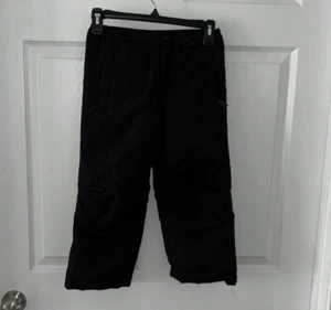 Lands End Black Ski Snow Pants Boys Child’s Kids Size 6 Lands’ - Picture 1 of 3