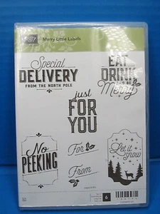 Stampin Up Stamps Set Merry Little Labels - Picture 1 of 4