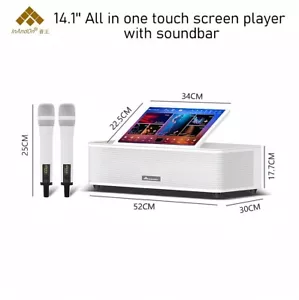 Reproductor de karaoke InAndOn, pantalla de 14,1 pulgadas, canciones multilingües, disco duro inteligente 500G-2 TB AI - Imagen 1 de 30