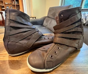 Converse Women All Stars Leather Strap Boots Sz.5.5 K - Picture 1 of 6