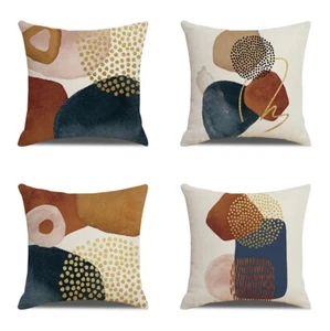 4Pack Abstract Boho Throw Pillow Covers Minimalist Modern Aesthetic Cushion Case - Picture 1 of 10