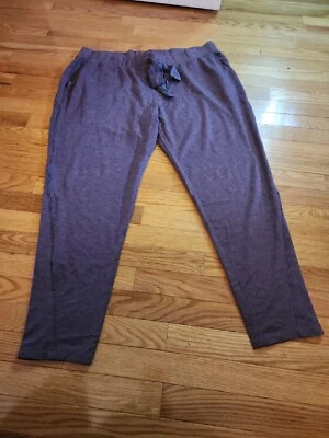 LOGO Lounge Light Plum Color Women's Drawstring Waist Pull On Hi Rise Sz 1X Pant - Image 1 of 4