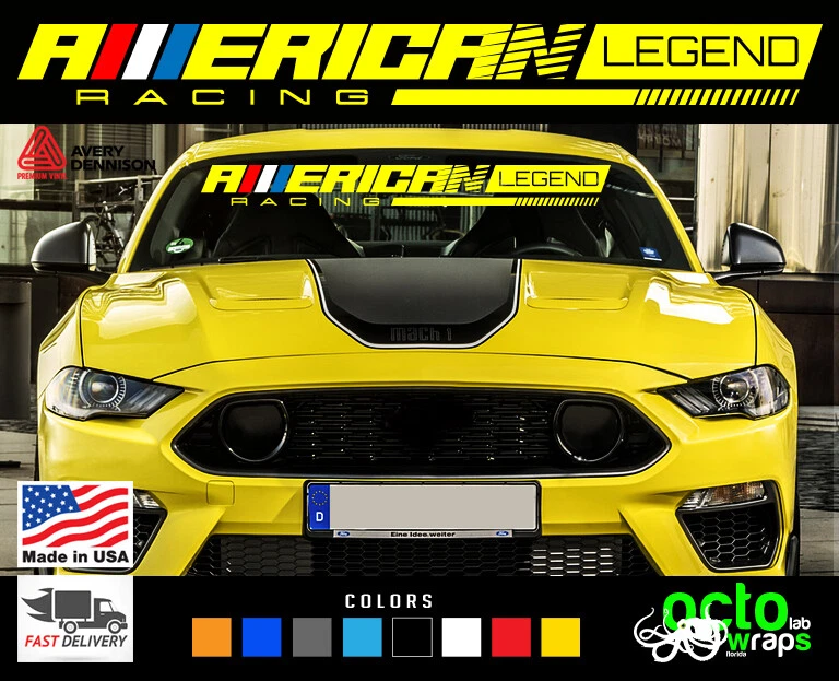 Calcomanía adhesiva para parabrisas americano Fit Ford Mustang GT COBRA SHELBY PERFORMANCE Foto 1 de 2