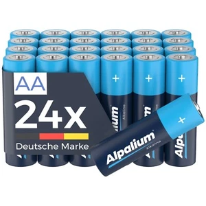 AA Batterien LR6 Alkaline 24 Stück Vorratspack Alpalium Lichterketten und mehr - Bild 1 von 8