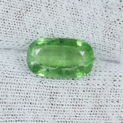 Cojín 4,96 ct TOP BRILLANTE ULTRA RARO CIANITA VERDE NATURAL Ver Vdo 8946 J Foto 1 de 2