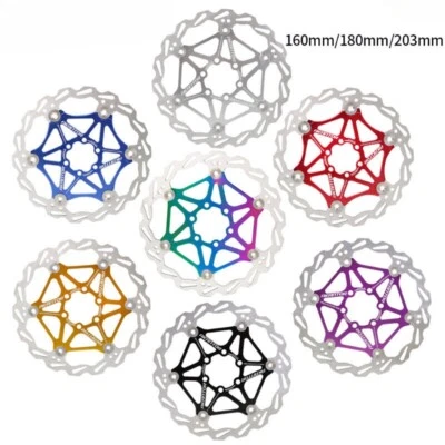 Rotor de freno de refrigeración para bicicleta, bicicleta de carretera MTB, acero inoxidable ultraligero, rotor flotante Foto 1 de 4