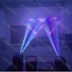 3W RGB Animation Laser Show Lights Club DJ Party Pro Disco Laser Stage Lighting - Picture 1 of 5