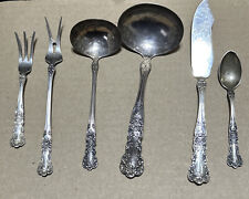 Gorham Buttercup Sterling Silver Pickle Fork, Ladles, cheese Knife Old Hallmarks