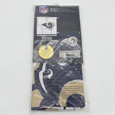 Los Angeles Rams NFL House Flag Licensed Suede 2 Sided Football Fans 29" x 43" Cover